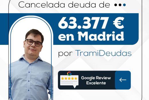 TramiDeudas cancela 63.377€ en Madrid con la Ley de Segunda Oportunidad