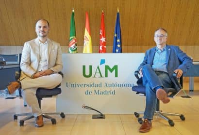 Alberto Díaz, socio co fundador de BeAble Capital , y Félix Zamora, V icerrector de Transferencia , I nnovación y Cultura de la UAM. Organizadores de Science for Industry.