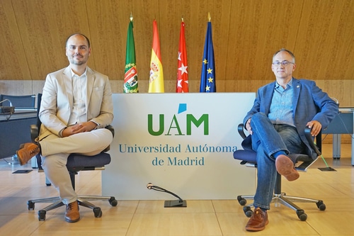 Alberto Díaz, socio co fundador de BeAble Capital , y Félix Zamora, V icerrector de Transferencia , I nnovación y Cultura de la UAM. Organizadores de Science for Industry.