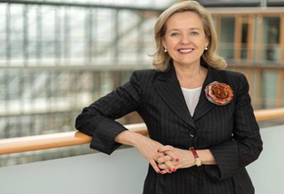 La presidenta del BEI, Nadia Calviño