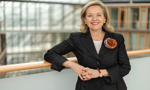 La presidenta del BEI, Nadia Calviño
