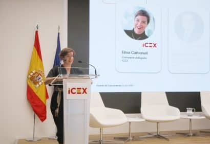 La consejera delegada de ICEX, Elisa Carbonell, presenta la Comunidad Desafía.