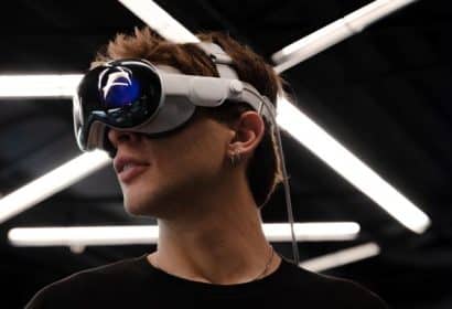 Foto presntación terramar a través de lasApple Vision Pro