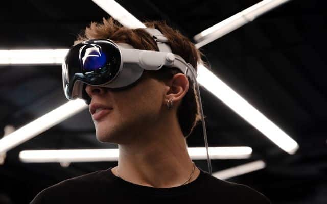 Foto presntación terramar a través de lasApple Vision Pro