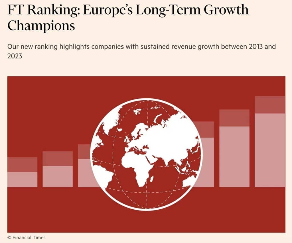 SIDN Digital Thinking, entre las 100 compañías de mayor crecimiento en Europa según Financial Times