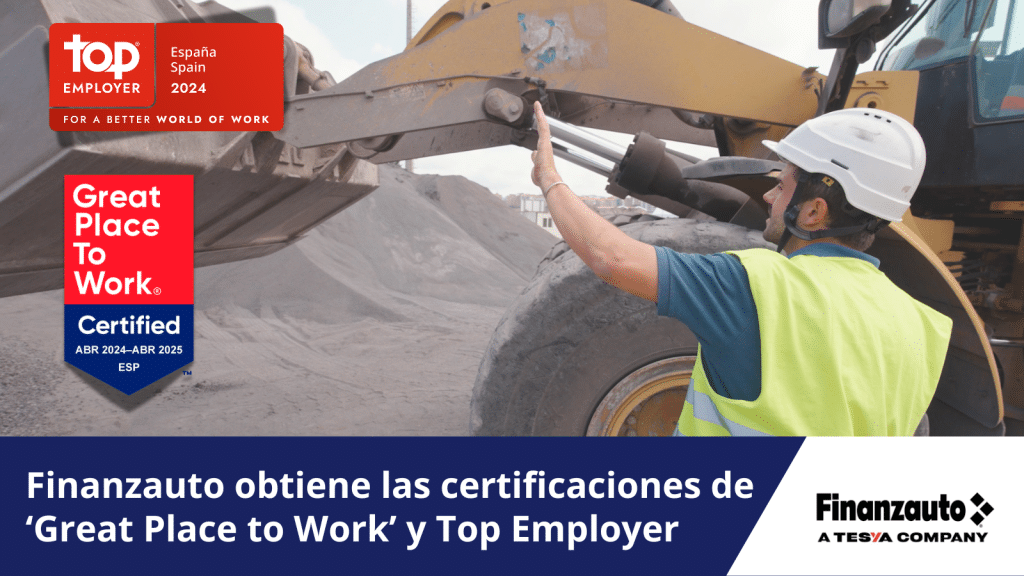 Finanzauto obtiene las certificaciones de ‘Great Place to Work’ y Top Employer