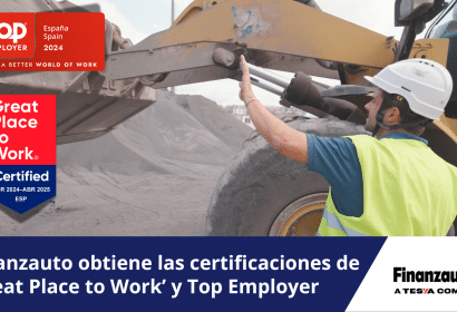 Finanzauto obtiene las certificaciones de ‘Great Place to Work’ y Top Employer