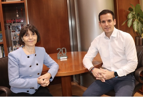 Glòria Moles (ProDespachos) y Marc Domíngez, director Laver