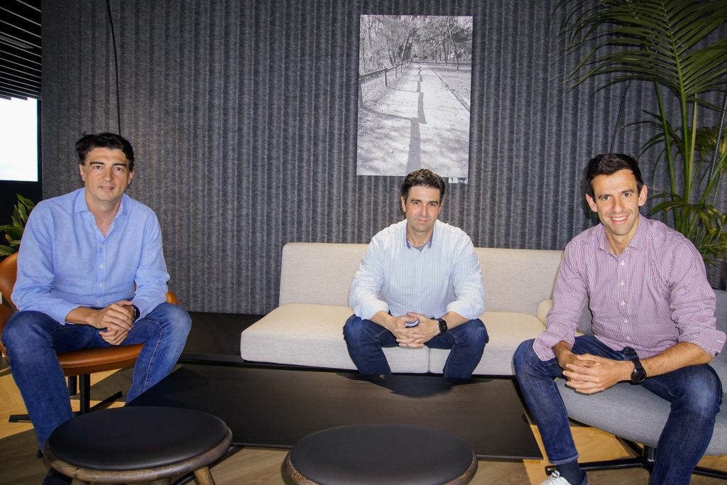 IA españolas. Javier Andres, Carlos Perez, Alvaro Martinez, fundadores de Luzia.