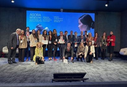Caixabank, Correos, Roams, Noatum, Santander, Repsol y Alberto Cueto (EDP), premios Ágora Bienestar 2024