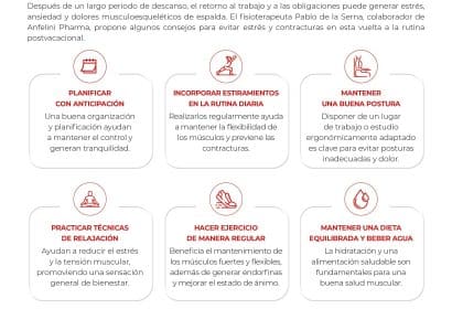 Cómo evitar estrés y contracturas en la vuelta a la rutina, según Pablo de la Serna
