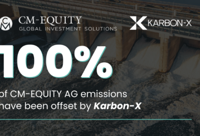 CM-Equity AG se asocia con Karbon-X para compensar el 100% de sus emisiones