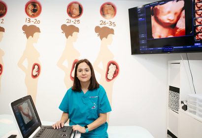 Marina Escrivá en una de las consultas de Mi Primera Ecografía