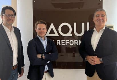 Enric Aparice, cofundador de Aquí tu Reforma, y franquiciados maestros en Portugal