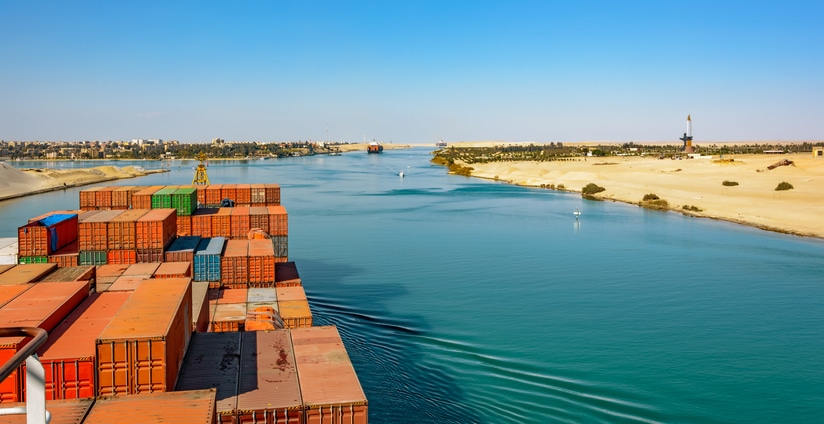 Problemas en la cadena de suministro por los ataques en el Mar Rojo y el Canal de Suez
