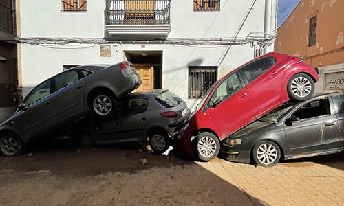 Coches afectados por la DANA en Valencia