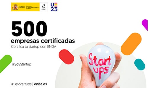 ENISA ya ha certificado más de 500 startups.