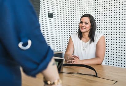 Entrevista de trabajo presencial