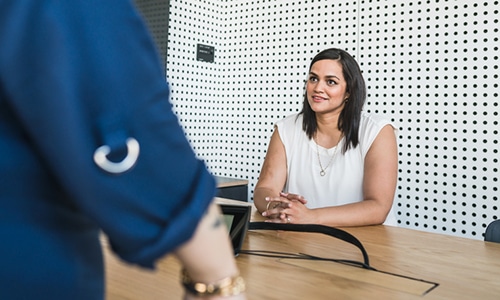 Entrevista de trabajo presencial