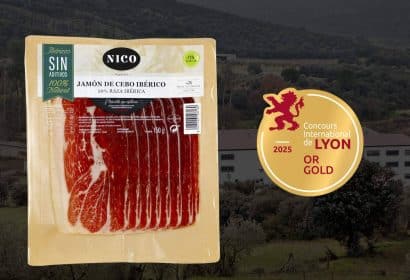 El jamón ibérico sin aditivos de Nico Jamones, medalla de oro en Lyon
