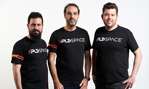 Fundadores de la startup PLD Space