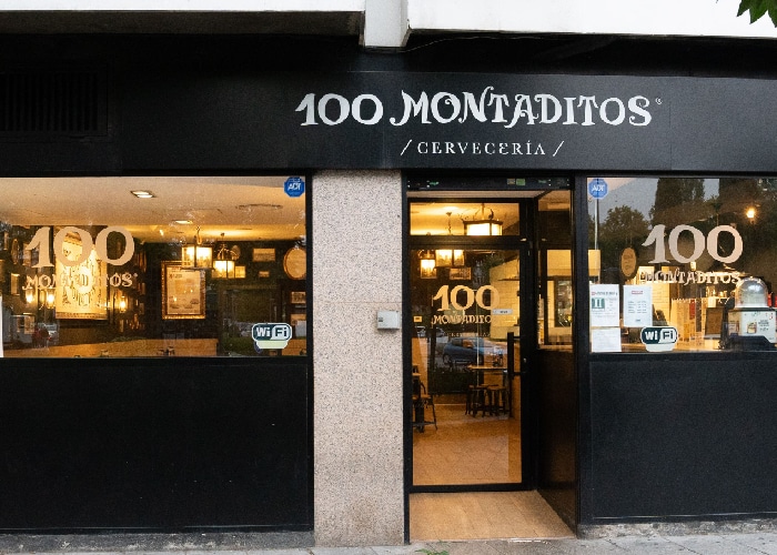 Local de 100 Montaditos marca de Restalia