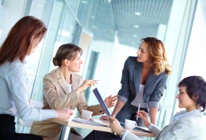Reunión de mujeres directivas
