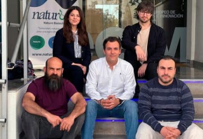El equipo de Naturbec, startup que desarrolla sus formulaciones de fertilizantes a partir de microorganismos.