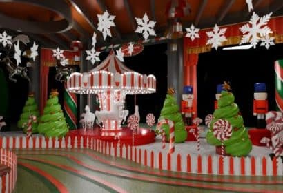 Paisaje navideño creado en CASA SEAT por Jordi Roca