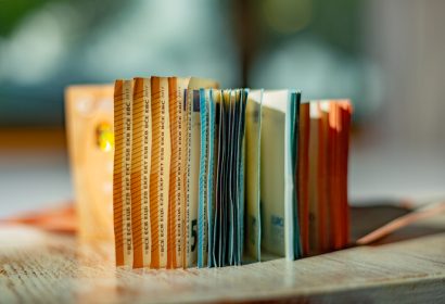 Salario. Billetes de euros