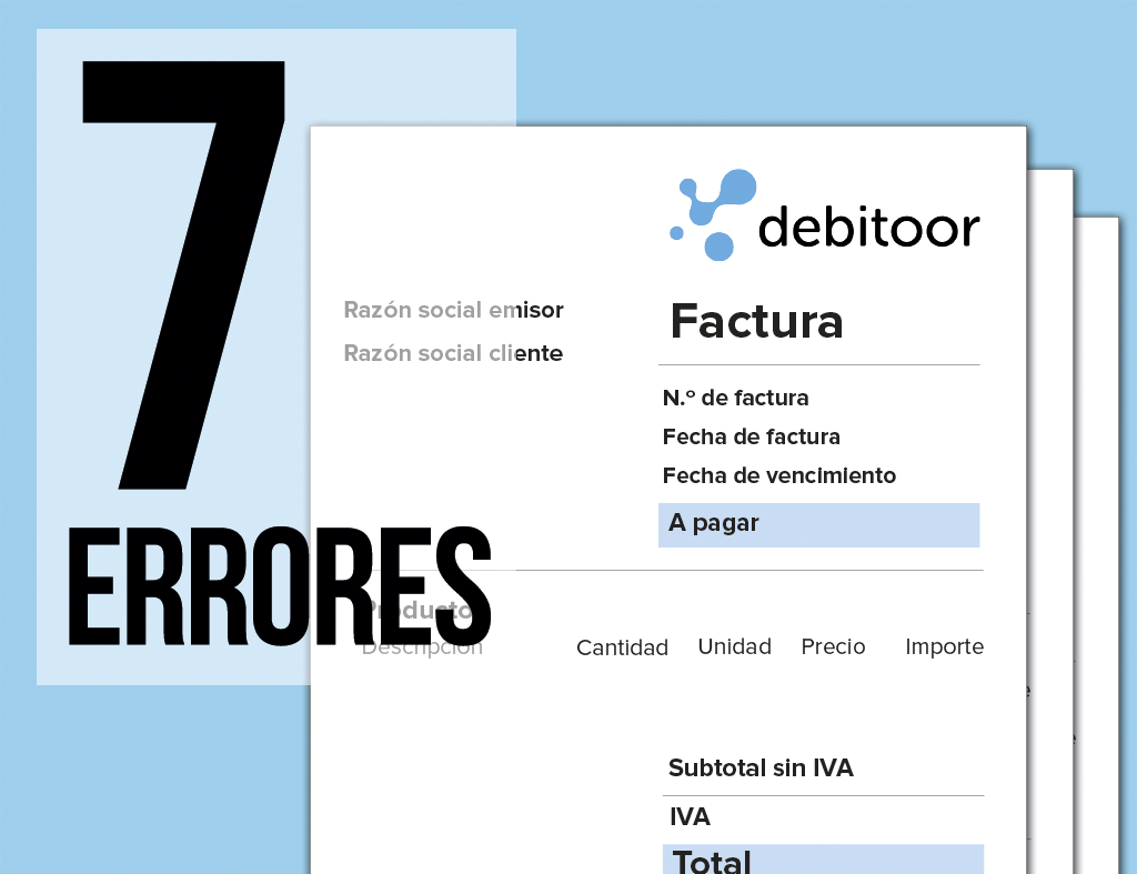 Siete errores capitales de la facturación